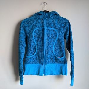 Lululemon Scuba Hoodie Turquoise Floral